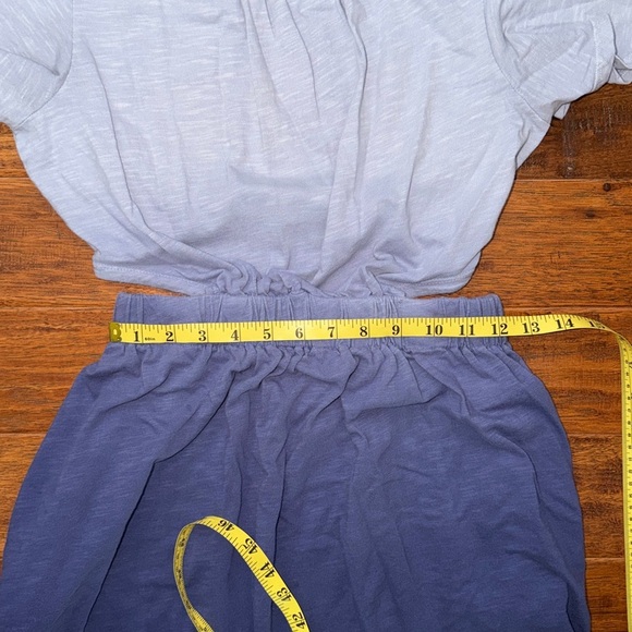 T.La Anthropologie Open-Backed Maxi Blue Ombré Dress, size small - Picture 4 of 11